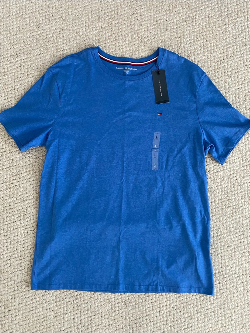 Tommy Hilfiger Men’s Blue Short Sleeve Crew Tee New With Tags